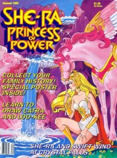 she-ra and swiftwind on she-ra magazine swiftwind should not be pink